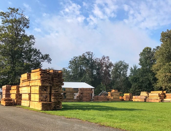 Cut lumber ready for shipping