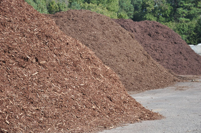 Mulch piles